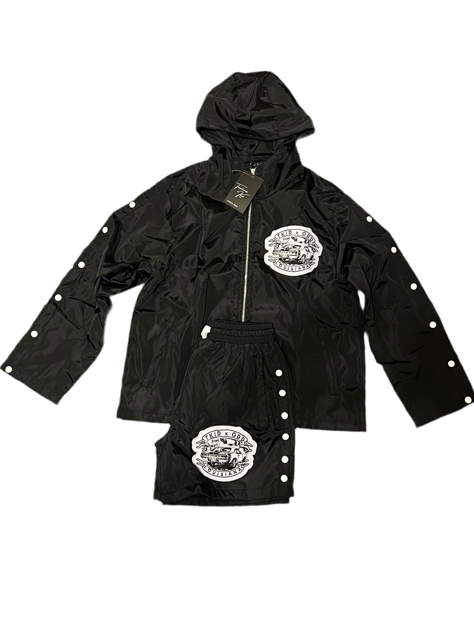 Black TKID X ODD MLK NYLON SUIT