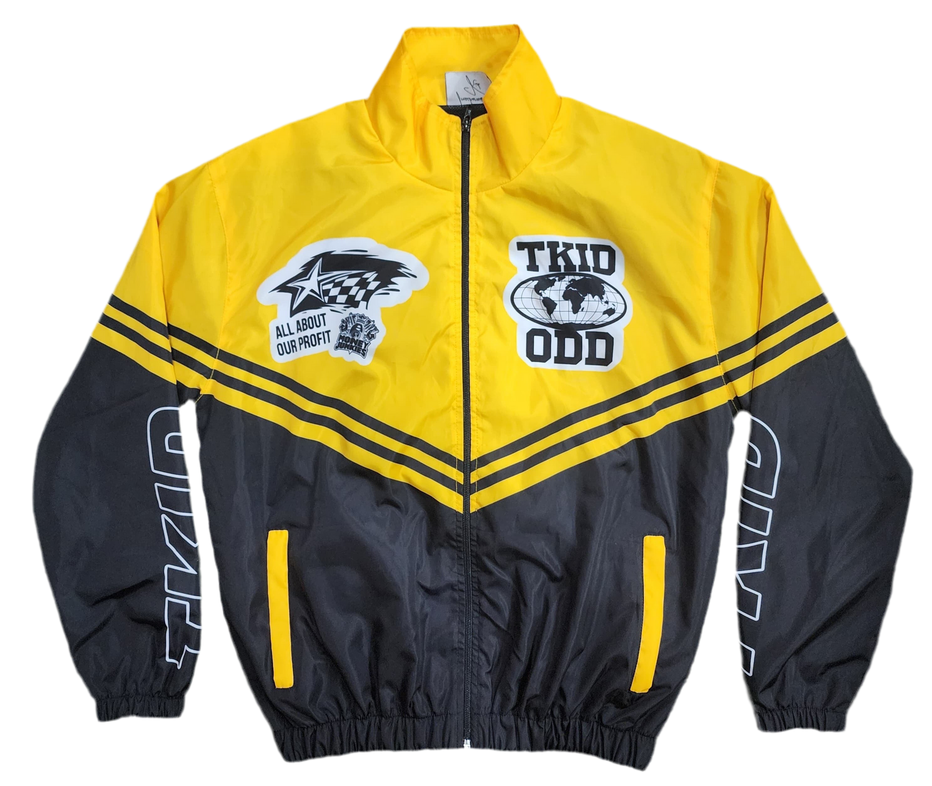 Yellow TKID X ODD nylon suit
