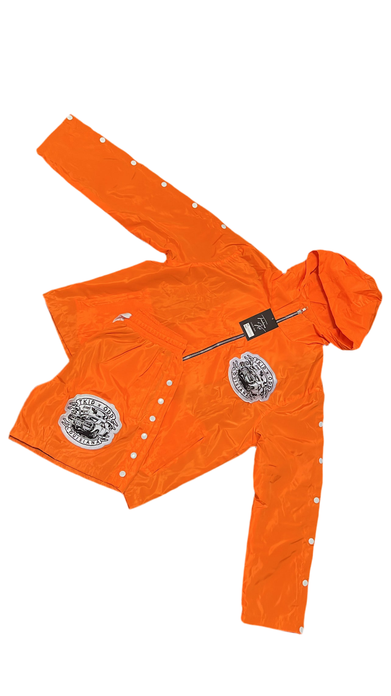 Orange TKID X ODD MLK NYLON SUIT