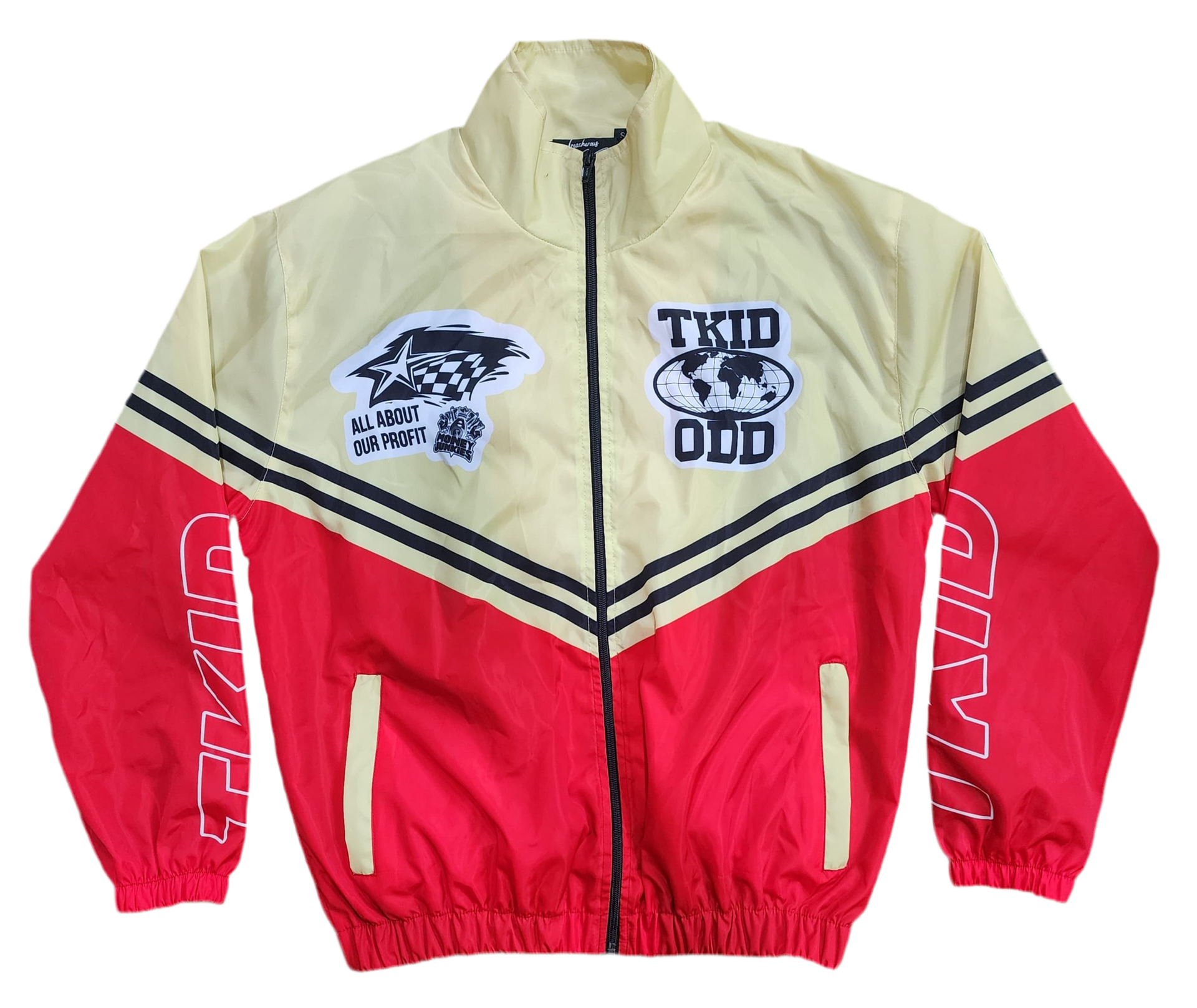 Red TKID X ODD nylon suit